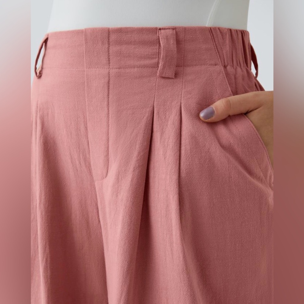 Halara High Waisted Pocket Wide Leg Flowy Solid Palazzo NWT Size L - Picture 4 of 12